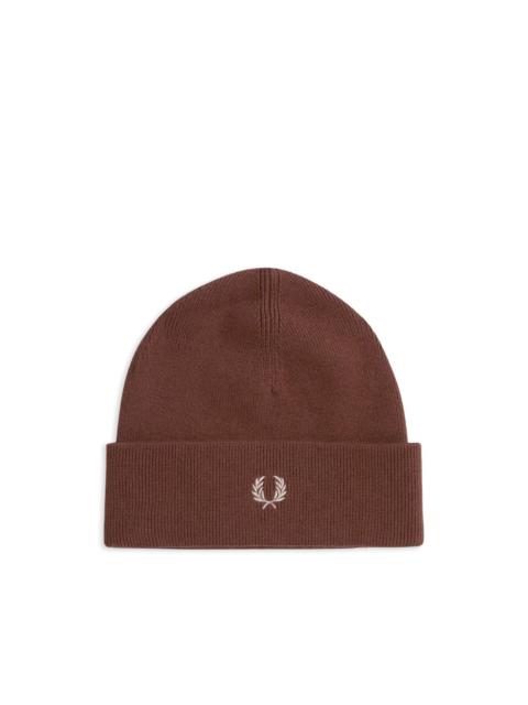 Fred Perry logo-embroidered beanie