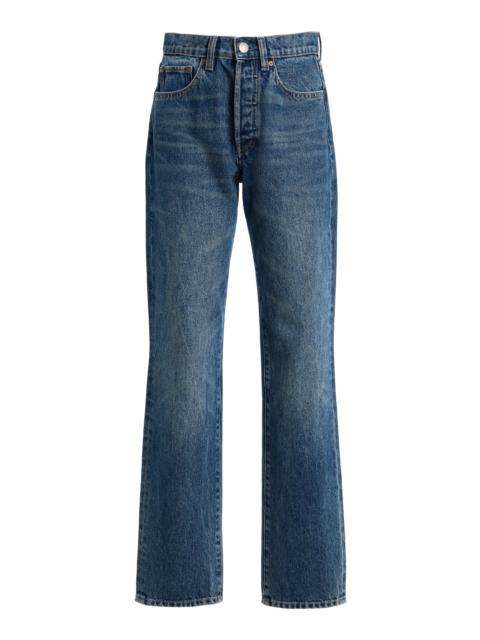 DL1961 x Olympia of Greece Exclusive Olympia Slim Straight Mid-Rise Jeans