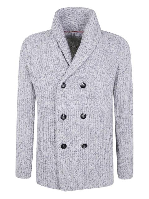 Brunello Cucinelli shawl-collar double-breasted cardigan