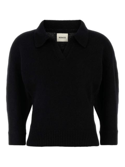 KHAITE cashmere polo shirt