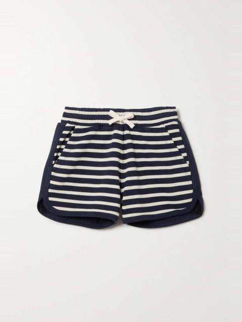 REDValentino Striped cotton-jersey shorts