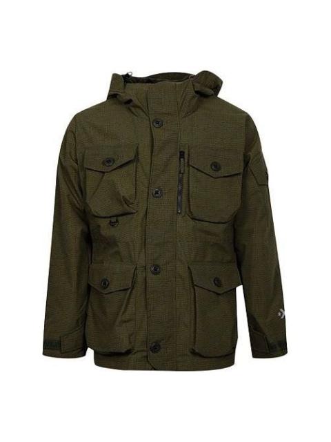 Converse 2L Printed Utility Jacket 'Olive Green' 10007259-A01