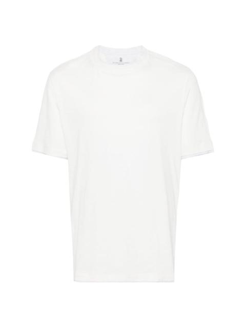 layered crew-neck T-shirt