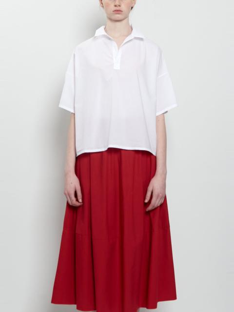 LABO.ART Flora Sushi Poplin Top — White
