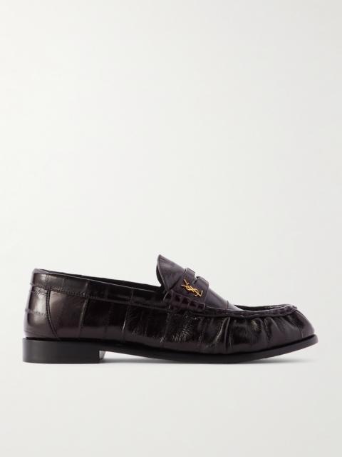 SAINT LAURENT Le Loafer Eel Loafers