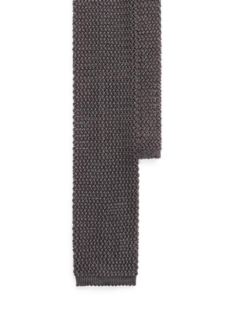 Ralph Lauren Men's Silk Knit Tie - Dark Grey