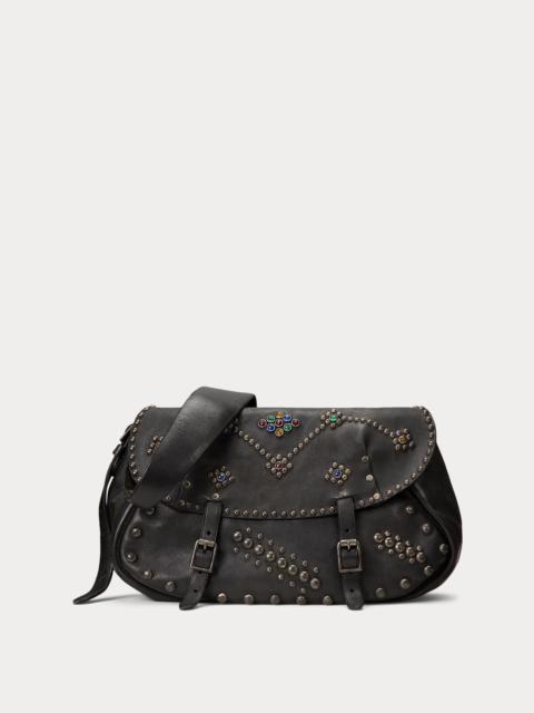 RRL by Ralph Lauren Studded Leather Saddle Bag