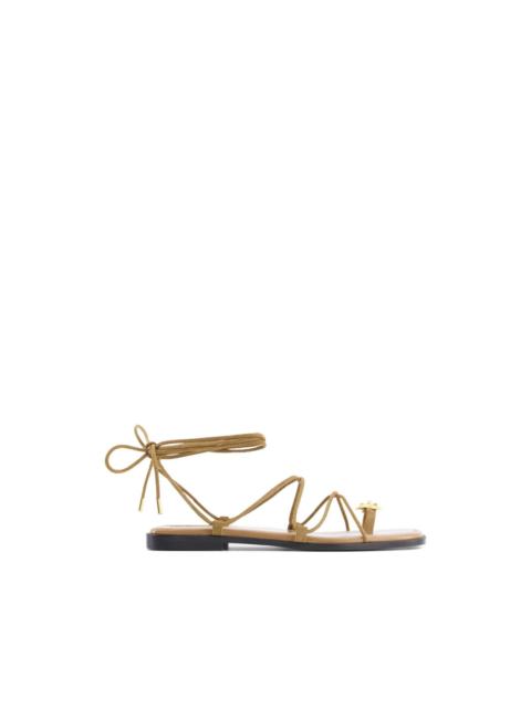 NODALETO Bulla Isla applique lace up sandals