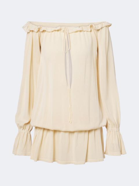 AYA MUSE Cryo ruffled minidress