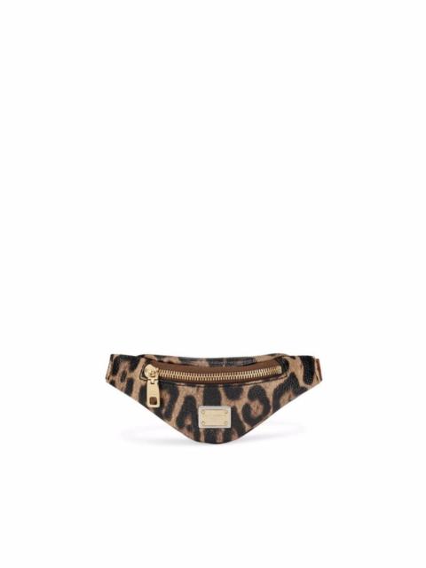 Dolce & Gabbana leopard print wrist bag