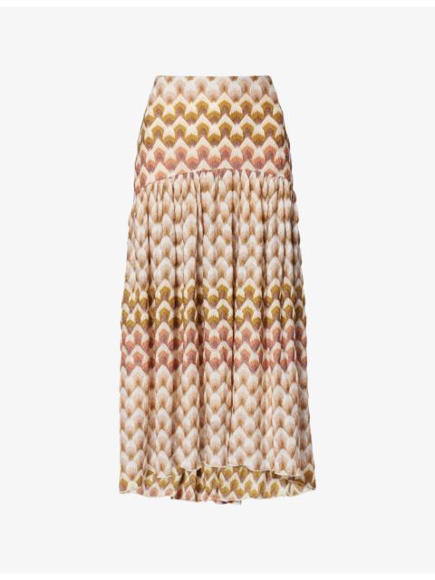 Missoni Dropped-Waist Raschel-Knit Maxi Skirt