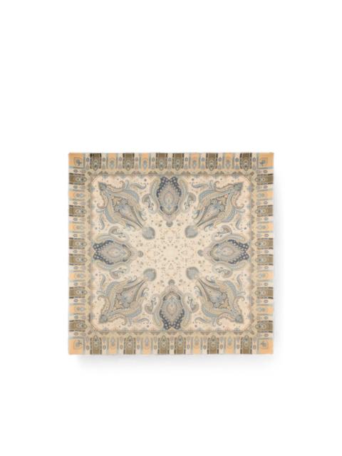 Etro paisley-print frayed-edge scarf