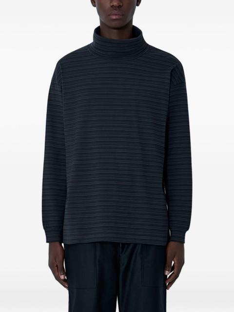 Comme des Garçons Homme striped turtleneck sweatshirt
