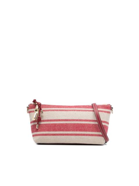 FURLA striped padlock shoulder bag