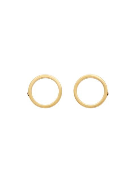 Maison Margiela Gold Stud Earrings