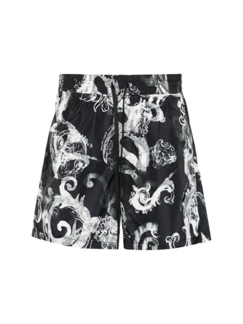 VERSACE JEANS COUTURE Watercolour Couture-print track shorts