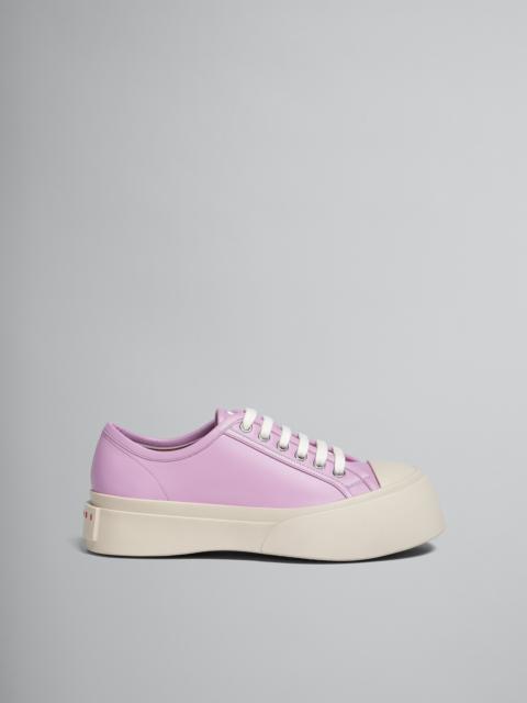 Marni FUCHSIA LONG-HAIR CALFSKIN PABLO LACE-UP SNEAKER