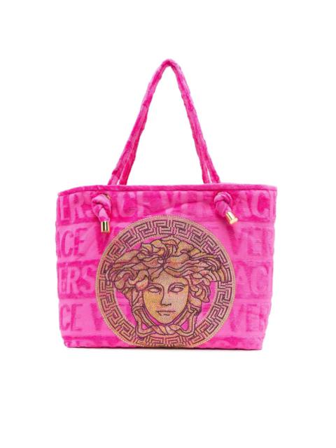 Medusa-embellished tote bag