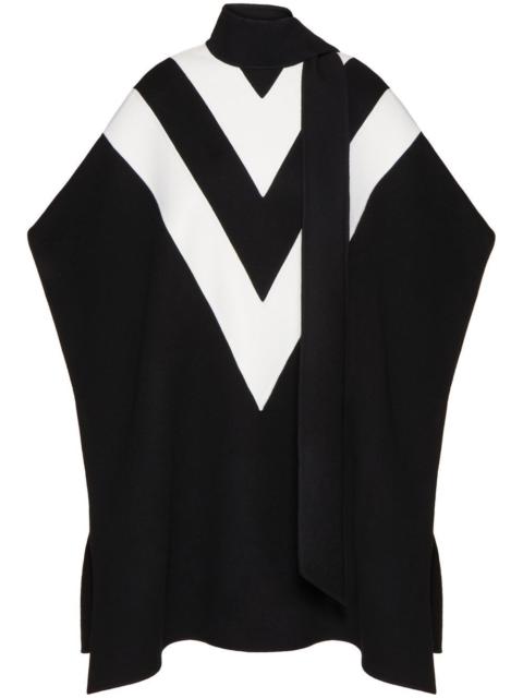 Valentino VLogo scarf-detail cape