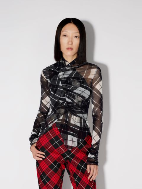 THE BLACK TARTAN TOP