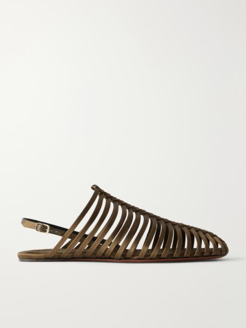 Dries Van Noten Braided Satin Ballet Flats