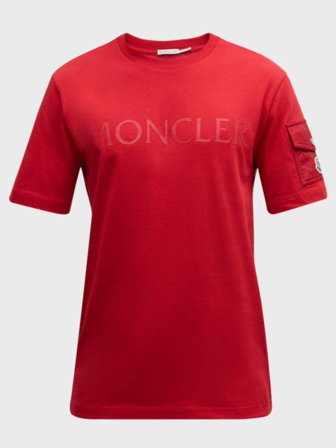 Moncler Men's Laminated Logo T-Shirt