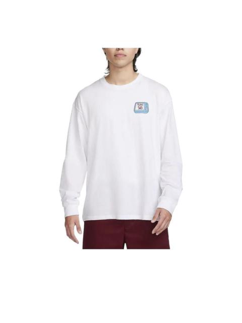 Nike Nike SB Max90 Graphic Long Sleeve T-Shirt Asia Sizing 'White' FQ3714-100