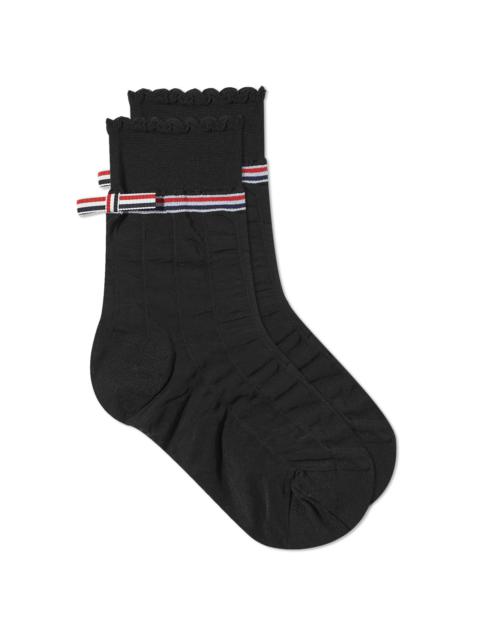 Thom Browne Thom Browne Ankle Rwb Stripe Ankle Socks