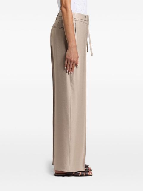 PESERICO tie-belt palazzo pants