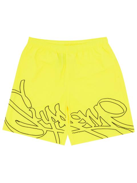 Supreme Tag Water Short 'Yellow'