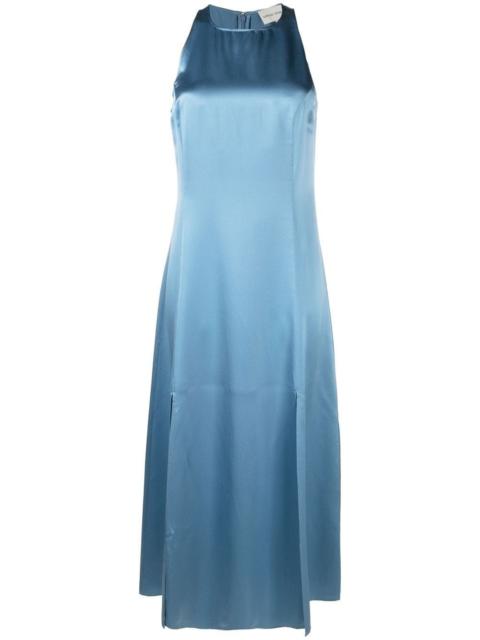 Loulou de Saison satin-finish silk midi dress