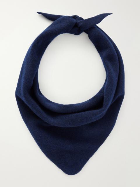 NN07 Triangle 6623 Wool Scarf Navy
