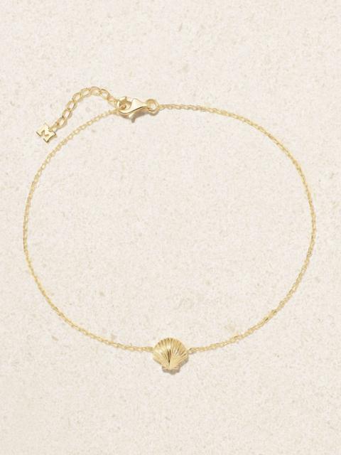 Venus 14-karat gold anklet