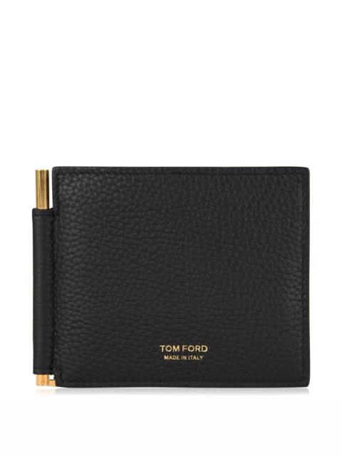 TOM FORD LEATHER MONEY CLIP WALLET