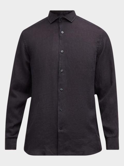 FRESCOBOL CARIOCA Men's Antonio Linen Casual Button-Down Shirt