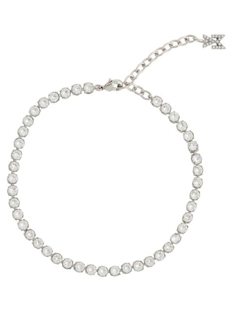 Amina Muaddi Tennis crystal-embellished anklet