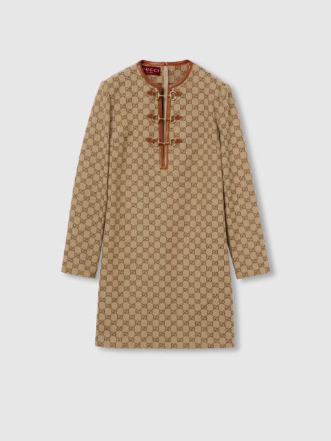 GUCCI GG canvas dress with Horsebit