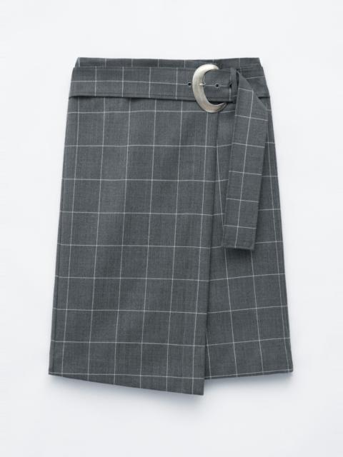 & Other Stories Wrap Front Belted Skirt