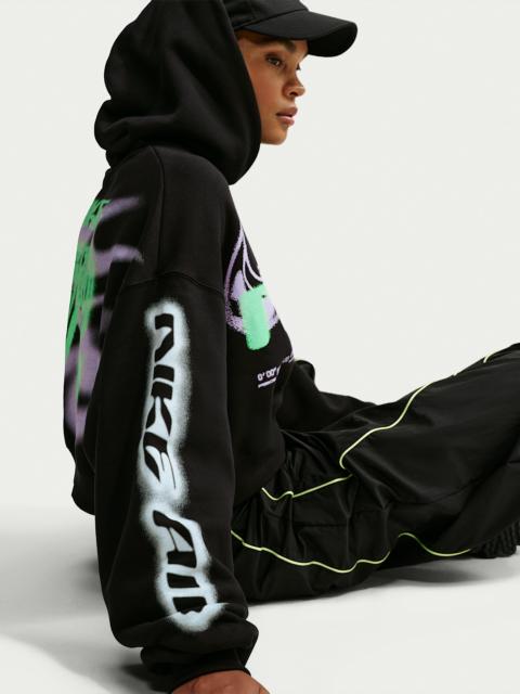 Nike Nike Studio Fleece Medium Weight Women's Cropped Oversized Pullover Hoodie