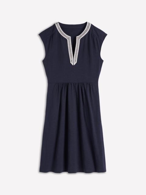 BODEN May Jersey Short Dress-Navy