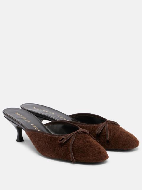 herbert levine 24/7 shearling mules