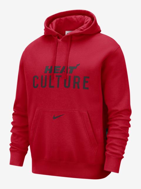 Nike Miami Heat Club City Edition Men's Nike NBA Fleece Pullover Hoodie