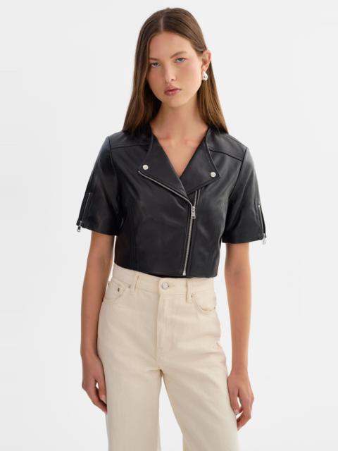 LAMARQUE KIRSI | Cropped Biker Jacket
