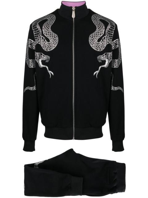 PHILIPP PLEIN crystal snake track suit