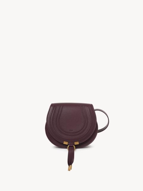 SMALL MARCIE SADDLE BAG IN GRAINED LEATHER
