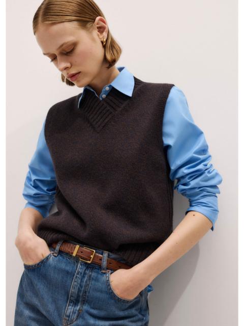 ME+EM Mouliné Knit Sweater Vest