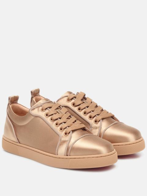 Christian Louboutin Louis Junior silk-satin sneakers