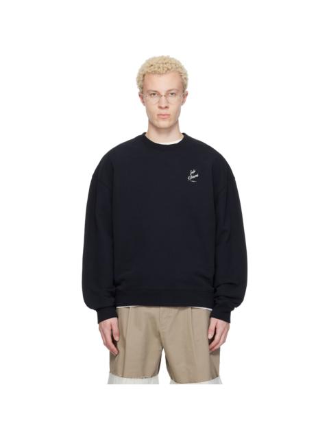 Maison Kitsuné Black 'Café Kitsuné' Relax Sweatshirt