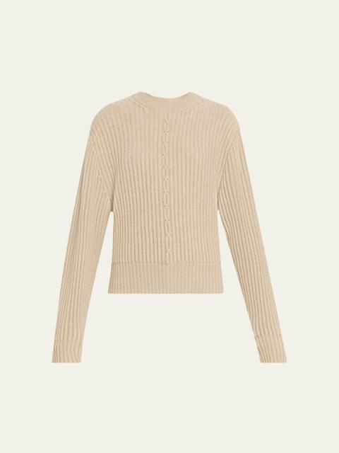 Loro Piana Cashmere Rib Crewneck Sweater