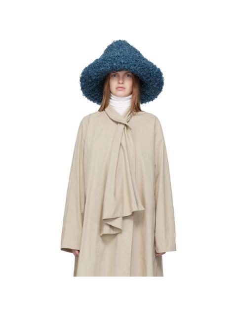 RUSLAN BAGINSKIY Blue Faux-Fur Hat